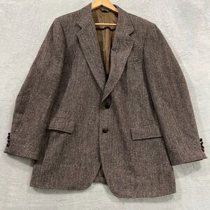 VTG Kuppenheimer Tweed Blazer Jacket 42 Wool Herringbone‎ Saddleworth 90s